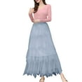 thumbnail image 4 of Fainosmny Gauze Tutu Tulle Skirt For Irregular Mesh Half Length Skirt Women Spring And Summer Multilayer Cake Skirt Poached Long Skirt Grey M, 4 of 5