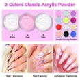 thumbnail image 2 of Kit de uñas acrílicas SAVILAND U V Light con polvo acrílico y líquido, 2 of 6