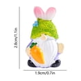 thumbnail image 3 of Easter Gnome Mushrooms Cap Miniature Figurine Whimsical Landscapes Decor Resin Gnome With Mushrooms Hat For DIY Fairys Garden Plants Pot Tabletop Display, 3 of 6