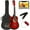 Redburst, variant on Best Choice Products 30in Kids Acoustic Guitar Beginner Starter Kit w/ Strap, Case, Strings - Redburst
