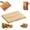 Brown for Fruit 1pcs, variant on Book-Shaped Cutting Board, Decorative Boards that Look Like Books, The Cutting Board Library, Wooden ChoppingBoard Charcuterie Boards for Kitchen, Home Decor Gift (Brown Set)