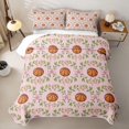 thumbnail image 2 of Erosebridal Teens Orange Basketball Bed Spread Queen,Kawaii Ribbon Bowknot Queen Coverlet Set Boys Girls, 2 of 7