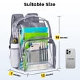 thumbnail image 2 of Mochila Vorspack de PVC transparente, gris pesado, 2 of 6