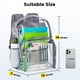 thumbnail image 2 of Mochila Vorspack de PVC transparente, gris pesado, 2 of 6