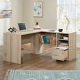 thumbnail image 2 of Sauder Harvey Park L-Shaped Home Office Desk in Pacific Maple, Pacific Maple Finish, 2 of 11