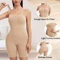 thumbnail image 4 of MANIFIQUE Strapless Shortie Bodysuit for Women Tummy Control Shapewear with Removable Straps, 4 of 7