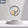 thumbnail image 2 of Reloj de Pared Con Diseño De Flores Análogo Plástico 30 cm blanco Mediano, 2 of 7