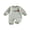 Green, variant on Cenuakty Baby Boy Fall Romper Waffle Stripe Print Embroidery Long Sleeve Jumpsuits