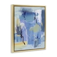 thumbnail image 4 of Stupell Industries Blue Abstract Yellow Accents Abstract Painting Gold Floater Framed Canvas Art Print Wall Art, 17 x 21, 4 of 10