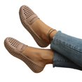 thumbnail image 5 of Willtoo Women's Hollow Out Flat Jelly Sandals, Solid Color Round Toe PVC Slip On Shoes, Casual Summer Beach Sandals, 5 of 6