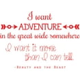 thumbnail image 1 of Beatuty and the Beast Movie Decor - Vinyl Wall Quote | Home Decal / Sticker - 20"x16", 1 of 4