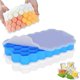 thumbnail image 1 of Silicone Ice Cube Trays With No-spill Removable Lids, 2 Packs 74 Ice Cube Molds, 1 of 5