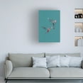 thumbnail image 2 of Trademark Fine Art Sarah Manovski  Pink Green Bird Flight Canvas Wall Art, 2 of 4