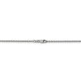 thumbnail image 3 of Real 14kt White Gold 1.8mm Forzantine Cable Chain; 24 inch; Lobster Clasp; for Adults and Teens; for Women and Men, 3 of 4