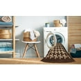 thumbnail image 2 of Ahgly Company Machine Washable Indoor Square Abstract Night Red Area Rugs, 3' Square, 2 of 7