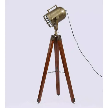 Nautical Modern Floor Lamp Spotlight Wooden Tripod lamp Vintage Living room Bedroom lamp Home Decor