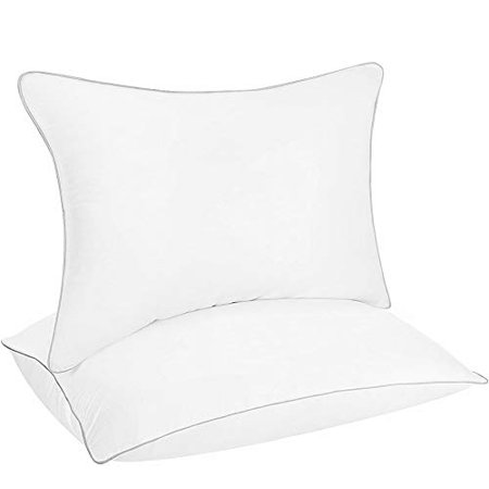 Bed Pillows for Sleeping - Queen Size, Set of 2 Hotel Quality Pillow for Back, Stomach or Side Sleeper - Fluffy Down Alternative Pillow