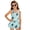 Blue Turtle Coral Starfish, variant on Bright Cherry Blossom Print Girls One-piece Swimsuits Sleeveless Swimwear with Skirt & Built-in Shorts Hawaiian Beach Vacation Modest Bathing Suit, 10-11 Years