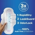 thumbnail image 2 of Always Ultra Thin, Feminine Pads For Women, Size 1 Regular Absorbency, With Wings, Unscented, 46 Count - Pack of 2, 2 of 5