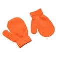 thumbnail image 5 of SGFCWSX Kids Winter Gloves Knit Snow Play Full Finger Mittens for Boys Girls Warm Fleece Lined Gloves Orange Free Size, 5 of 7