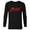 Black, variant on Marvel Daredevil Series Logo - Long Sleeve T-Shirt for Men - Customized-White