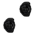 thumbnail image 1 of Jumpingount Man Watch Waterproof Stylish Sports Date Festival Electronic Home Gifts Indoor Wristwatch Display Outdoor Watches Birthday Negro 2piezas, 1 of 6