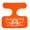 Orange, variant on WOW Sports Bronco Pool Saddle Seat Float, Lake and Pool Chair