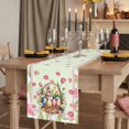 thumbnail image 2 of Table Runners 72 Inches Long Dress Scarves, Easter Farmhouse Kitchen Table Runner, Coffee Tablerunners, Spring Rabbit Colorful Eggs Flowers Leaves Plants 14x72 Inch, 2 of 9