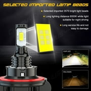 H13 9008 LED Headlight Bulbs Kit Super Bright High&Low Beam 6000K Plug&Play Pack of 2