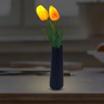 thumbnail image 4 of Lámpara de mesa simulada con 3 luces LED de tulipán para decoración de café (D) Ndcxsfigh Para estrenar, 4 of 7