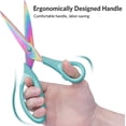 thumbnail image 4 of Office Scissors,sewing,titanium,professional Super Sharp,soft Comfortable Handle,multi-purpose,blue, 4 of 5