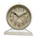 thumbnail image 3 of Reloj de mesa de diseño retro con números arábigos, elegante y silencioso. Blanco, 3 of 9