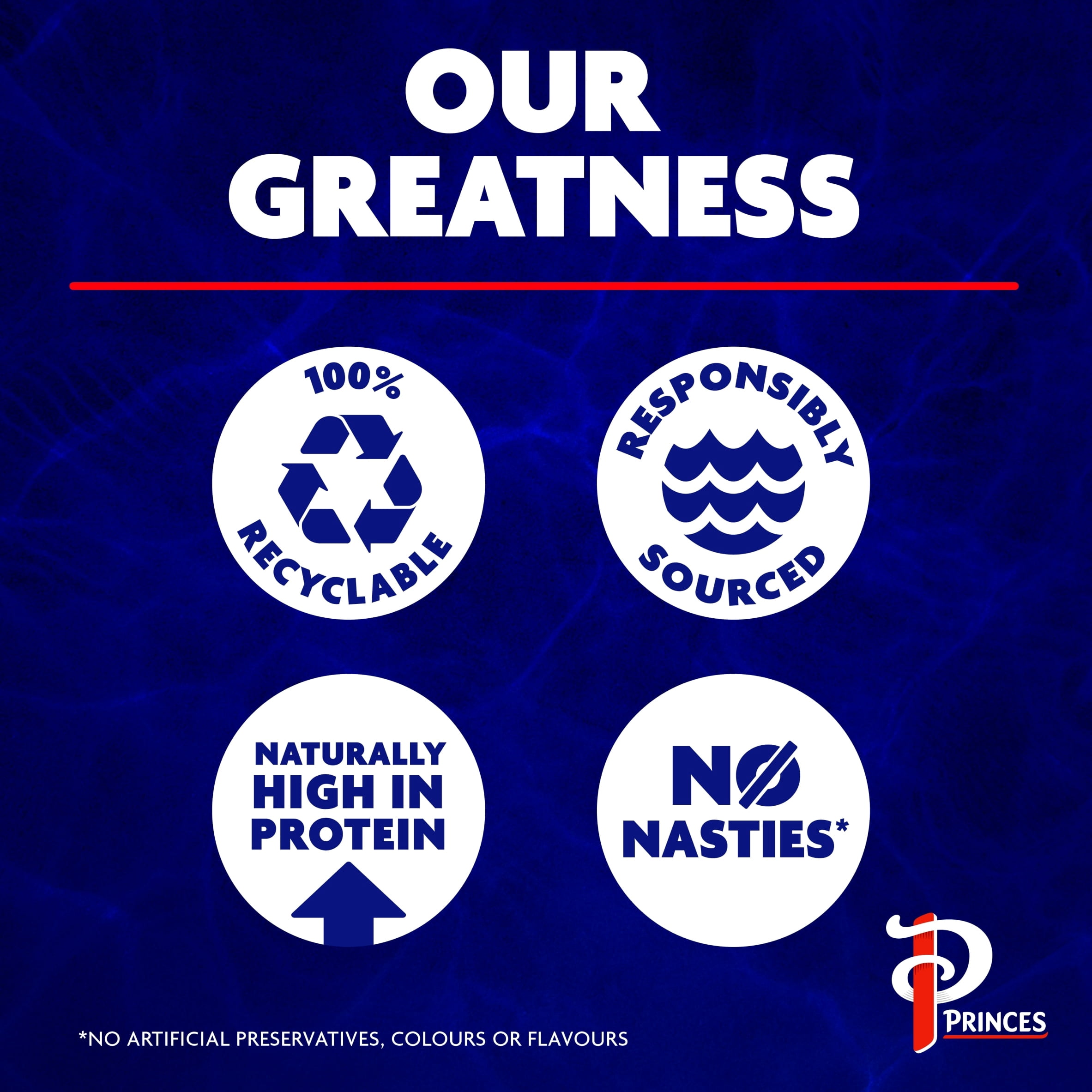 Princes Tuna Chunks In Sunflower Oil 4X145g, Imported from Britain