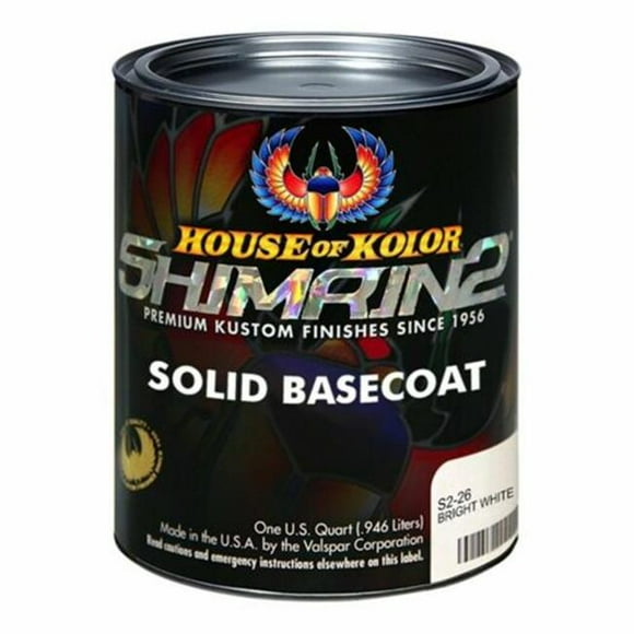 WTD HOK-S2-26-Q01 1 qt. House of Kolor Shimrin 2 Basecoat&#44; Bright White