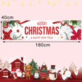 thumbnail image 2 of Banner de papel tapiz de Feliz Navidad Banner Dall Banderín navideño Colgante Fiesta de Navidad Decoración de barra para el hogar Suministros Árbol de navidad (180x40cm), 2 of 5