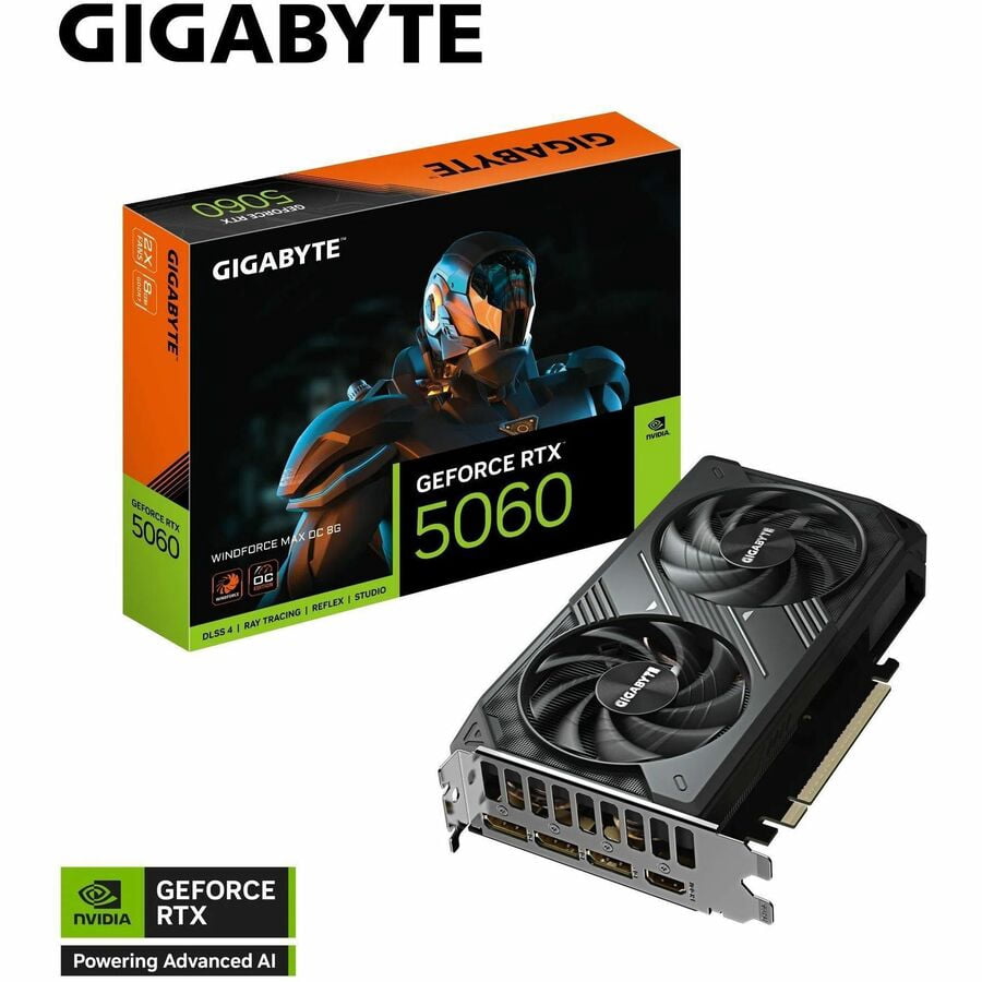 GIGABYTE NVIDIA GeForce RTX 5060 Graphic Card, 8 GB GDDR7