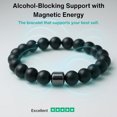 thumbnail image 3 of Pulseras Piedra Natural Pulsera Anti Alcohol para Hombre Mujer (2 2 Picasso), 3 of 9