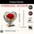 thumbnail image 4 of Plastic Pendants Valentine's Day Rose Standee Flower Display Stand Ornament for Table Decor(1Pcs) Rkxzt, 4 of 6