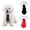 Red-Black, variant on UOSIA Dog Cat Necktie Adjustable Pet Collar for Small Dogs Puppy Grooming Accessory,2 Pieces