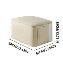 Clearance Under $5! InsCrazy Storage Bags with Lids Large Capacity Storage Box Silk Quilt Sorting Bag Down Bedding Special Thickened Foldable Storage Bags