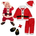 thumbnail image 4 of FDDMis Newborn First Christmas Outfit Boy My First Girl Outfit My Onesie Girl Sweatsuit for Boys Girls Clothes Size 14 Boy 4t Clothes Boys Size 5, Red 0-6 Months, 4 of 4
