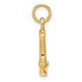 thumbnail image 2 of 14k Yellow Gold Cowboy Boot Necklace Charm Pendant Western, 2 of 9