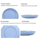 thumbnail image 4 of Eigraketly Paquete de 4 platos de plástico para comida, para cena, Bar de Hotel, vajilla de cocina, vajilla para interiores y exteriores, Kits de desorden para acampar Rosado Eigraketly OD027972-03, 4 of 6