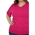 thumbnail image 4 of Playera básica Roman Fashion/Tallas Extras, 314 (Fiusha) fucsia 42 Roman Fashion BL-RF-314-FIUSHA, 4 of 6