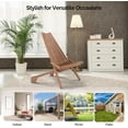 thumbnail image 7 of VINGLI FSC Acacia Wood Folding Outdoor Chairs Set of 2,Weather-Resistant Wooden Folding Chairs Patio Chair Furniture Comfy Adirondack Chairs Lounge Chair for Deck Fire Pit Porch Camping,Up to 350LBS, 7 of 7