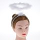 thumbnail image 4 of Diadema de plumas blancas Perfecl para mujer 31 x 16 x 6 cm, 4 of 8