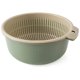 thumbnail image 1 of Cesta de drenaje de plástico Colador de doble capa Cesta de lavado de frutas y verduras multifuncional de color sólido Cesta de almacenamiento de frutas y verduras Vhermosa, 1 of 5