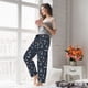 thumbnail image 5 of Balery Sailboat And Seagull Pantalones de pijama para mujer, pijamas ultraligeros, pantalones de estar por casa-Medium, 5 of 6
