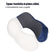 thumbnail image 4 of Almohada De Viaje portatil Espuma Viscoelástica Cuello Azul Marino, 4 of 5