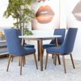 thumbnail image 4 of Pamela Modern Solid Wood Walnut Dining Room & Kitchen Table and Chair Set of 4, 4 of 4